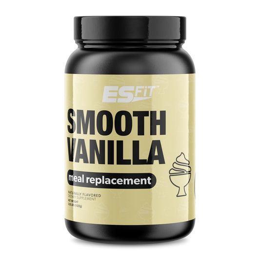 ES FIT Complete MR vanilla bottle being poured for post-workout recovery