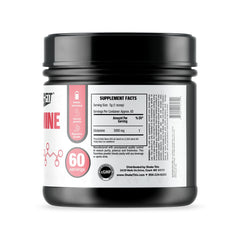 ES FIT Glutamine powder scoop showing easy serving for muscle recovery