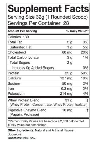ES FIT Whey protein powder vanilla shake demonstrates smooth taste and mixability.