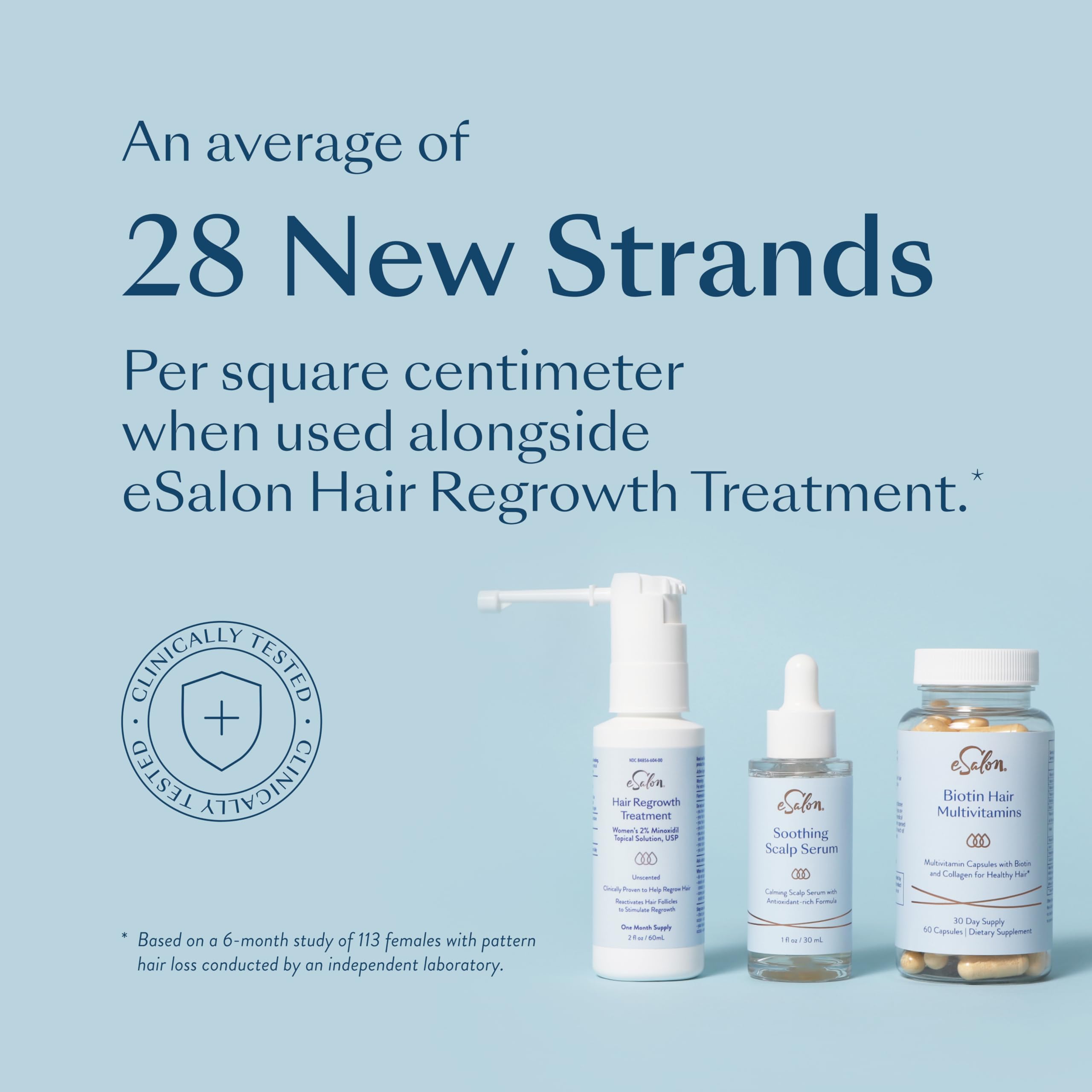 Esalon biotin hair multivitamins allergen-free pack for safe daily use.
