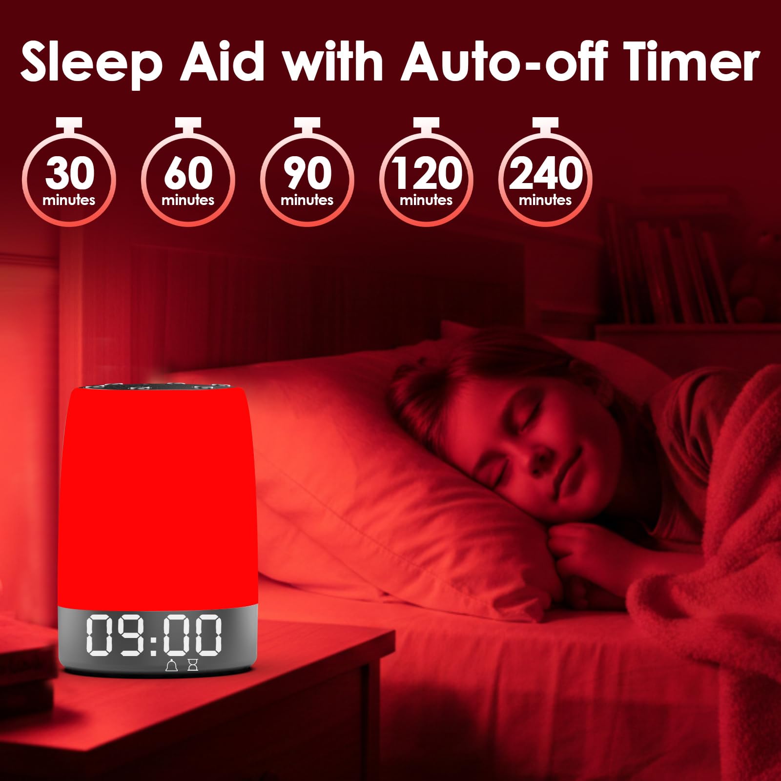Eseesmart soothing night light provides a soft glow.