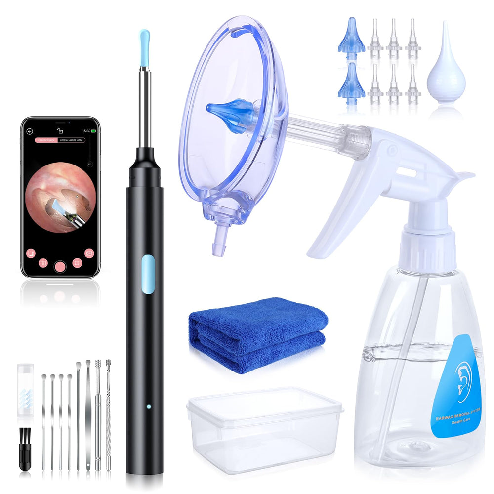 ESHOWEE 2-in-1 ear-wax removal toolkit for safe at-home ear care