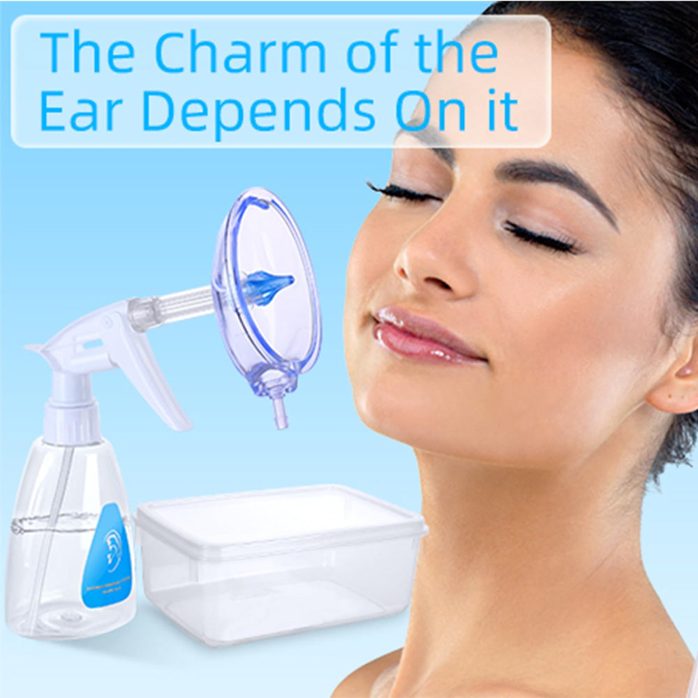 ESHOWEE complete ear-cleaner set includes tips, basin, bottle and manual for easy use