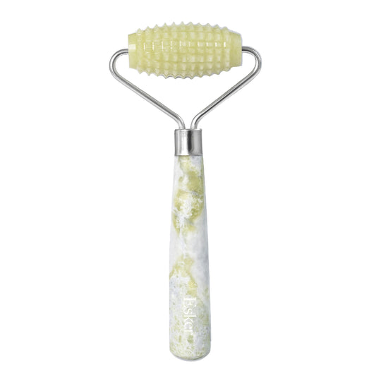 ESKER Allover Roller 7-inch Xiuyan Jade for full-body massage and relaxation.