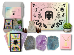 ESOTHERIC Aquarius gift box cover with zodiac motifs, ideal for gifting occasions.