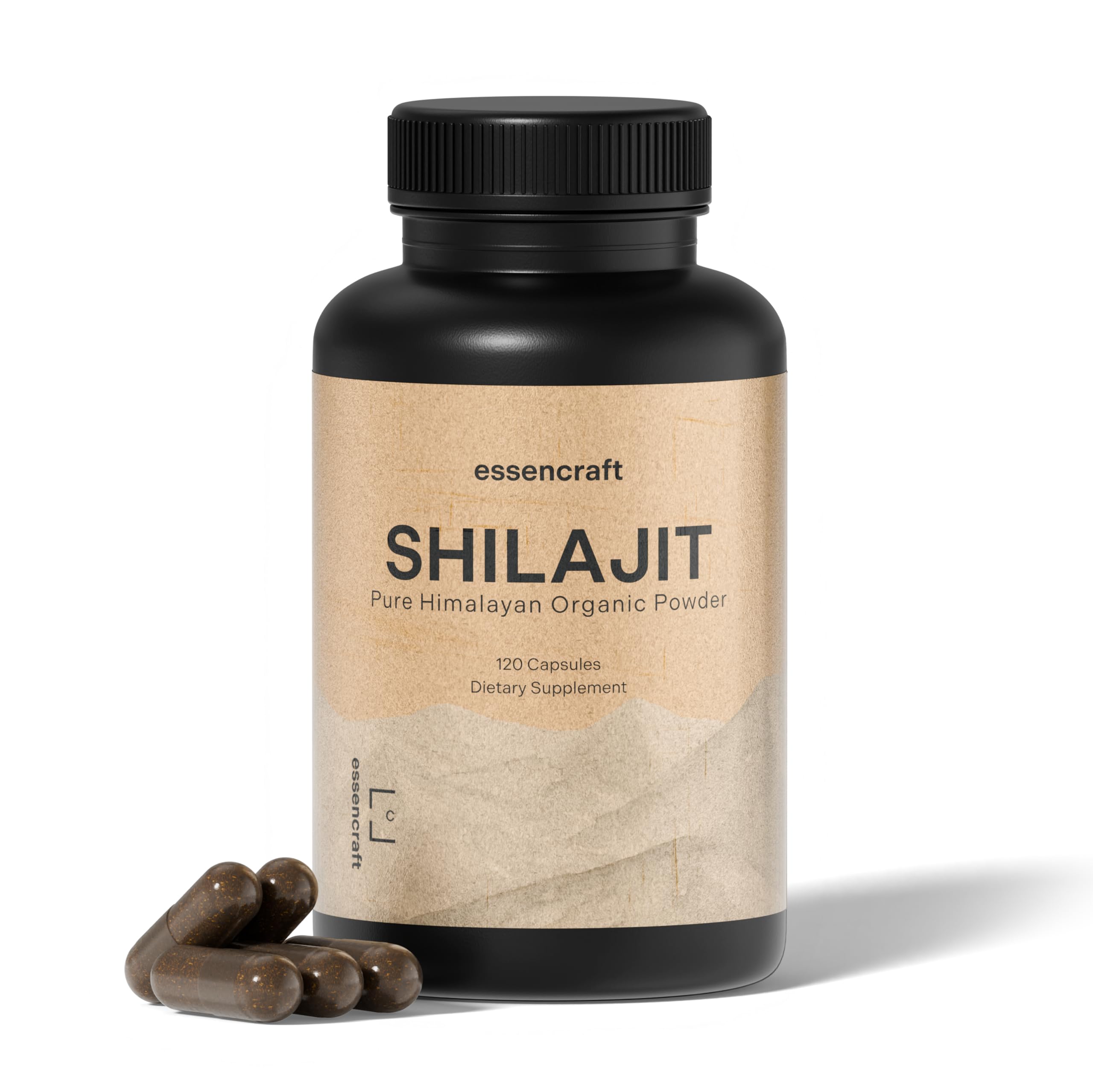 Essencraft Shilajit resin bottle pour highlighting energy support potential