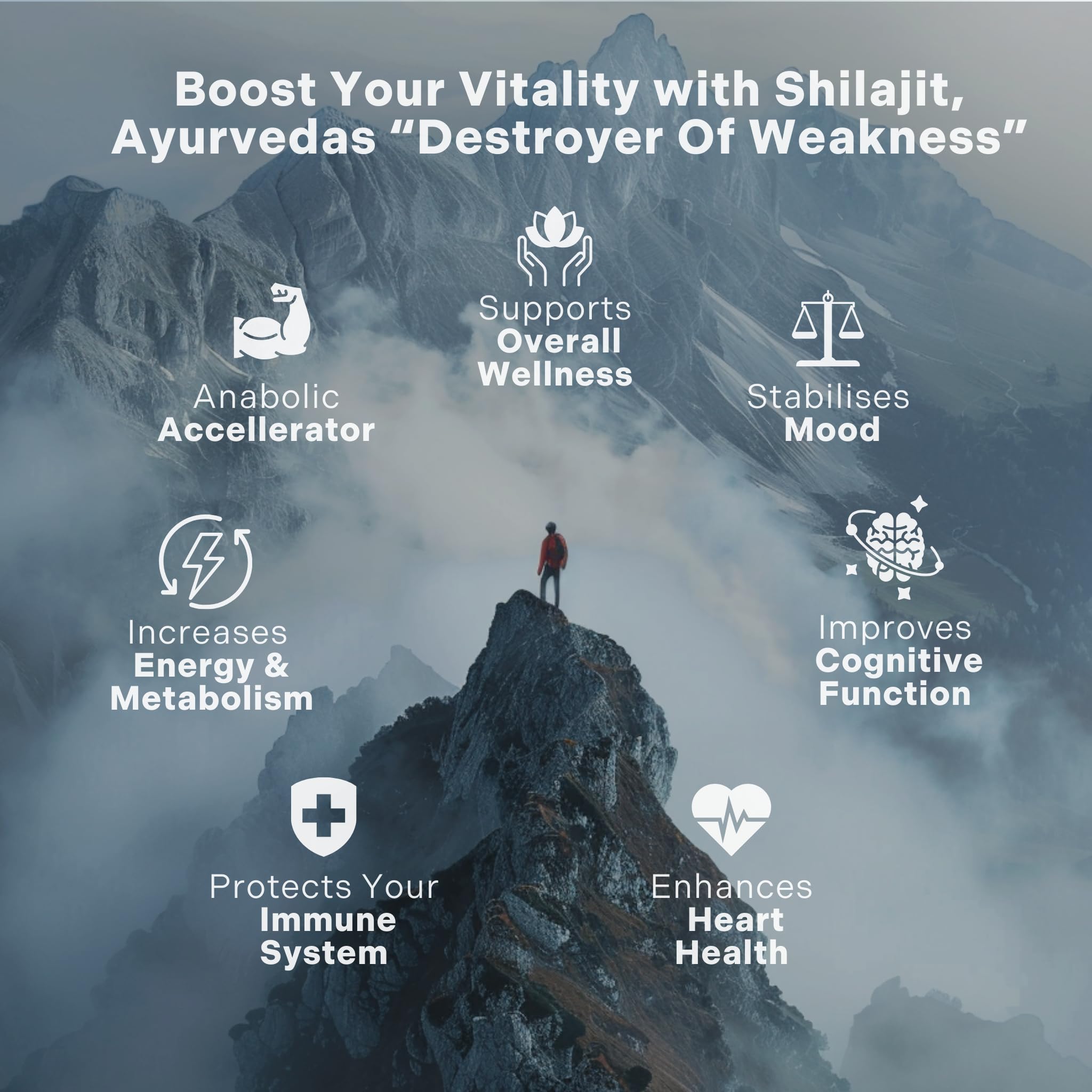 Essencraft Shilajit resin capsules closeup for daily vitality