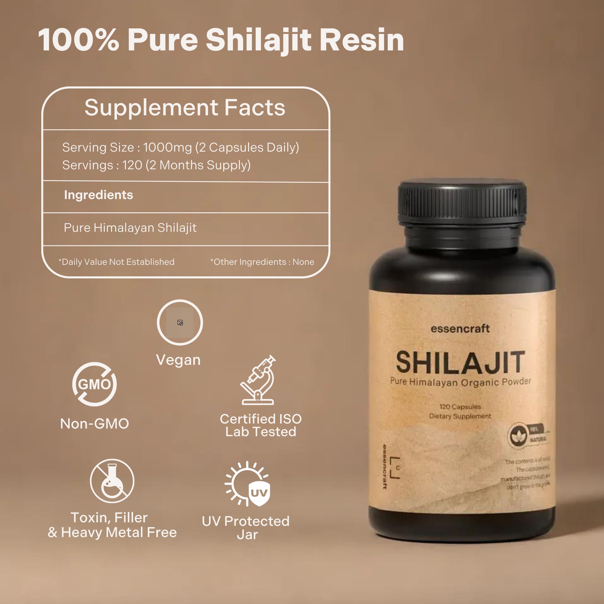 Essencraft Shilajit resin mountain harvest scene emphasizing pure sourcing