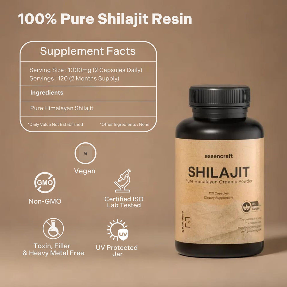 Essencraft Shilajit resin mountain harvest scene emphasizing pure sourcing