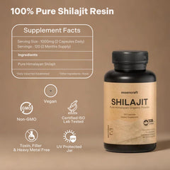 Essencraft Shilajit resin mountain harvest scene emphasizing pure sourcing