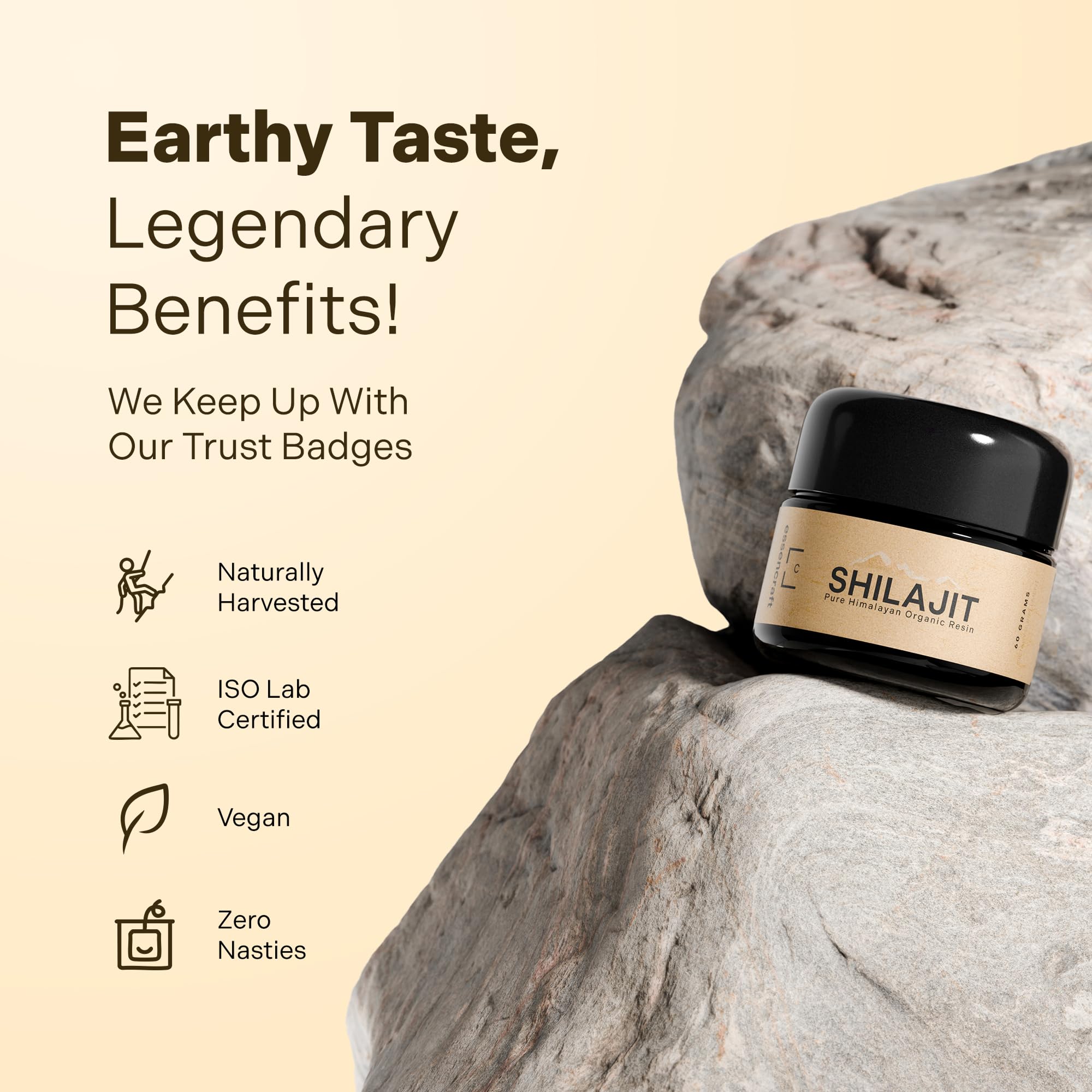 Essencraft Shilajit resin melted into tea or warm water for ritual-like intake.