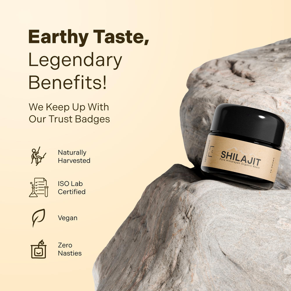 Essencraft Shilajit resin melted into tea or warm water for ritual-like intake.