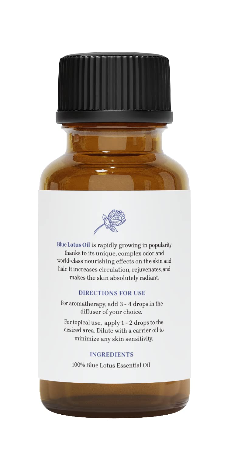 Cosmetic-grade Blue Lotus oil blend from Essential Delights for DIY skin care