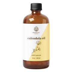 Essential Delights Calendula Oil bottle showcasing premium hydration for skin.