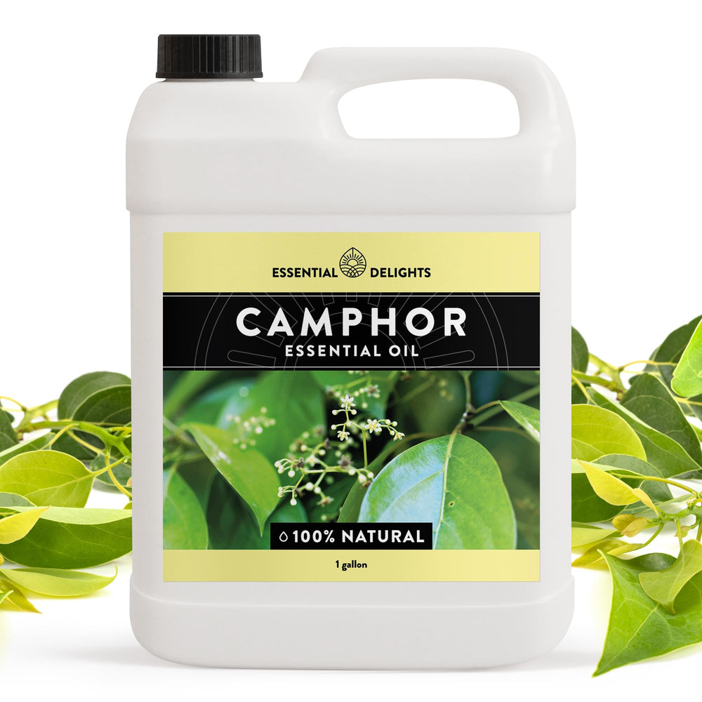 Essential Delights camphor oil being prepared for dilution and mixing