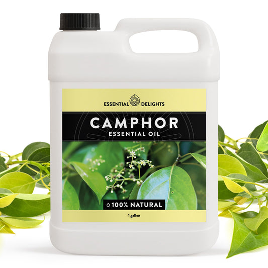 Essential Delights camphor oil being prepared for dilution and mixing