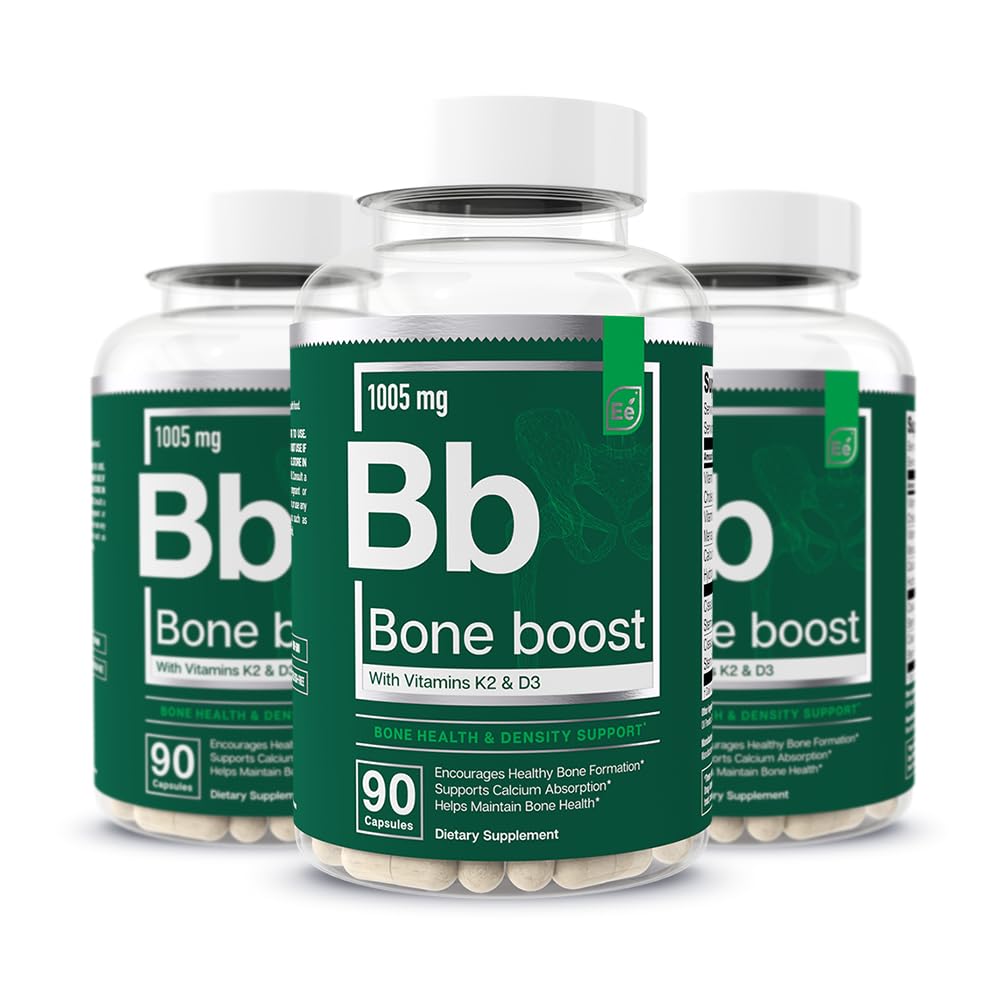 Essential Elements Bone Boost bottle promotes daily calcium support for bone health.