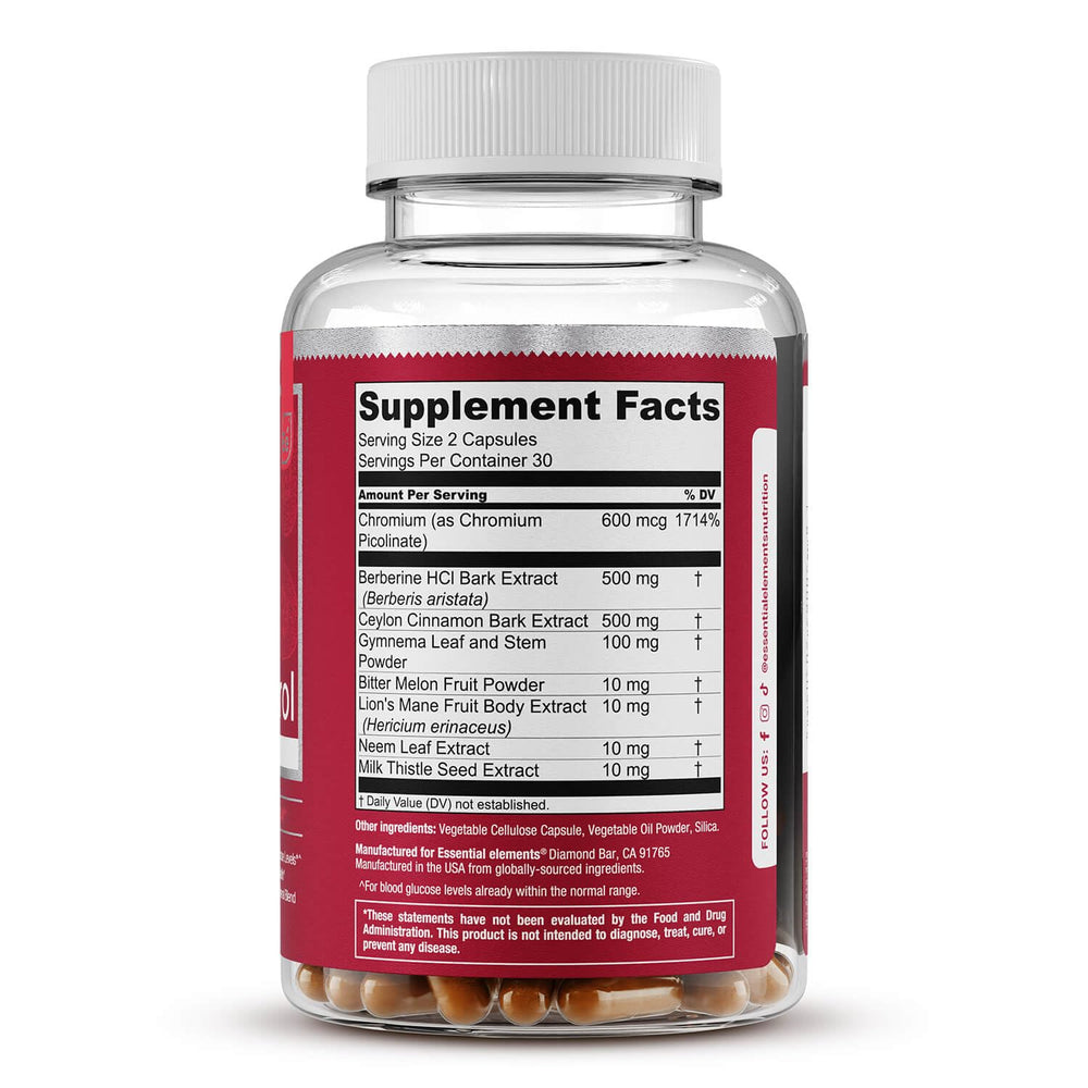 Close-up of GluControl pills for easy daily supplementation and steady energy