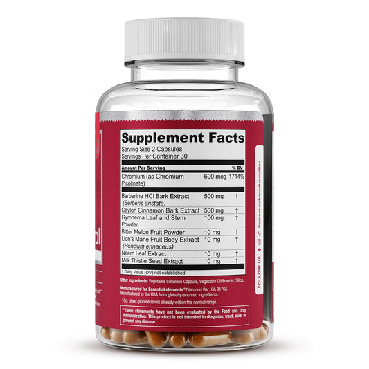 Close-up of GluControl pills for easy daily supplementation and steady energy