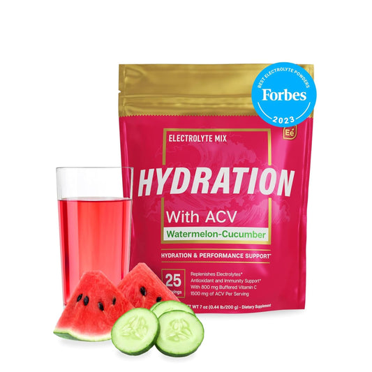 Essential Elements hydration Watermelon-Cucumber pack for refreshing sugar-free hydration on the go.