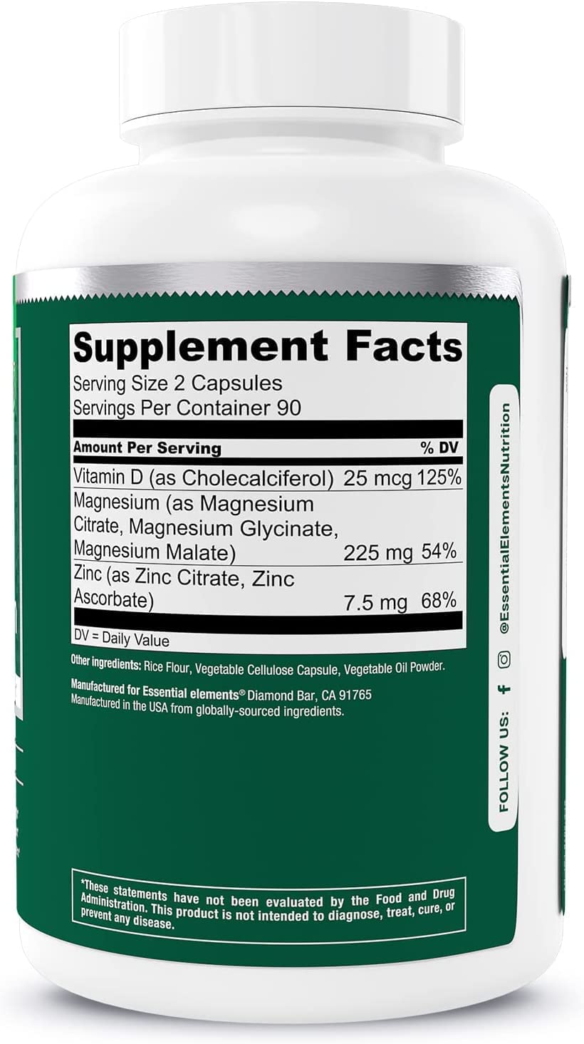 Essential Elements Magnesium Plus Zinc capsule-closeup reveals smooth coating and texture
