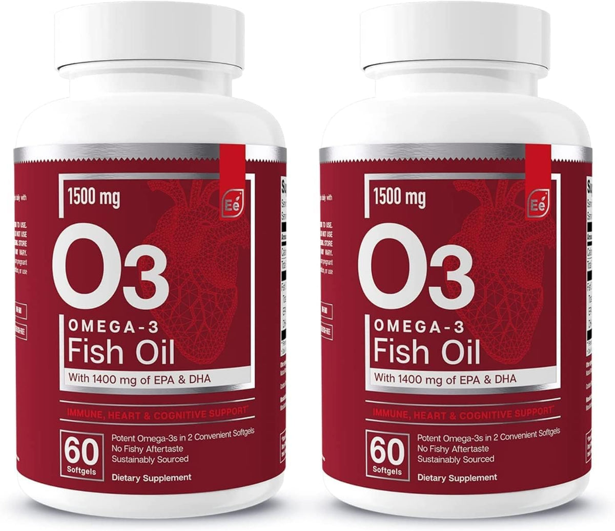 Essential Elements Omega-3 bottle front for daily immune and heart support