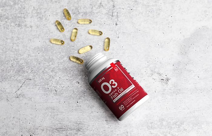 Label closeup showing EPA and DHA on Essential Elements Omega-3