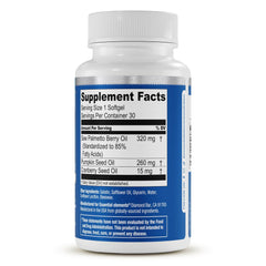 Essential Elements Saw Palmetto Plus bottle supporting hair health and vitality.