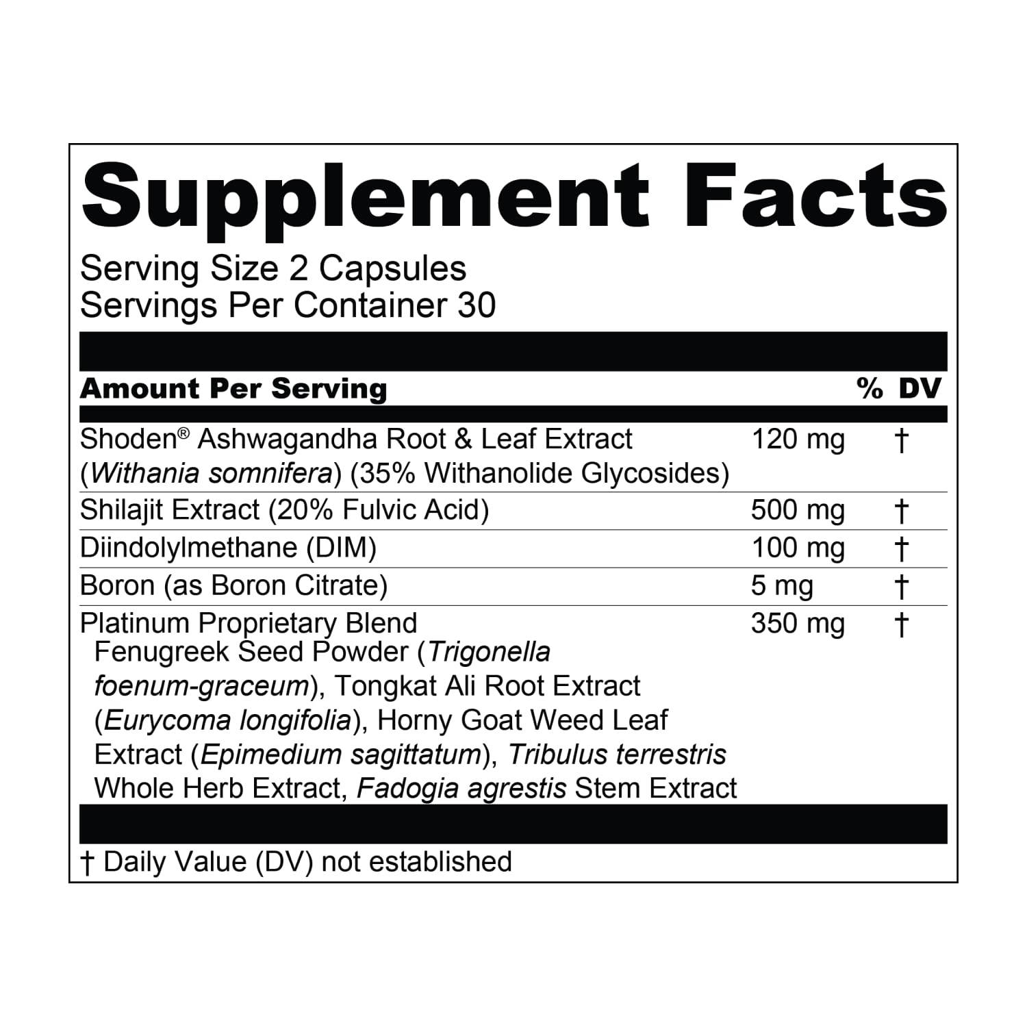 Essential Elements T-Hero Platinum dosage guide visual for daily use