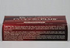 Brazilian Green Propolis visual from Essential Formulas emphasizing antioxidant and immune benefits.