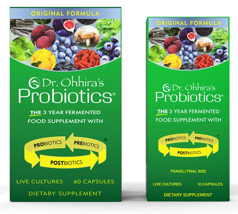 Essential Formulas label emphasizes 13 strains and prebiotic fibers for diverse support.
