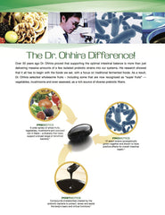 Fruits and vegetables prebiotics feed Dr. Ohhira's probiotics for balanced digestion.
