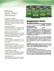 Postbiotic metabolites illustration suggests microbiome support and colon balance.