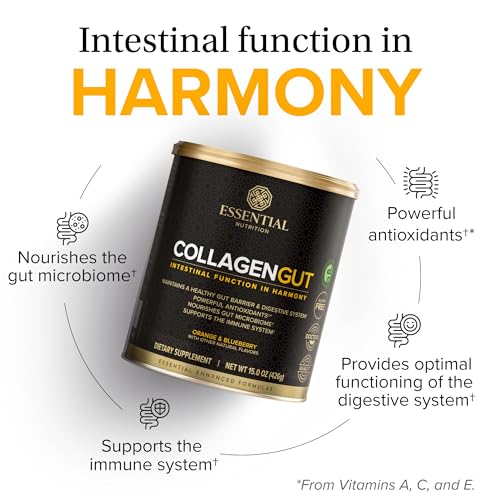 Essential Nutrition Collagen Gut pour shows easy mix for hot or cold beverages.