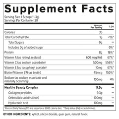 Essential Nutrition Collagen Skin glass with a nourishing beverage.