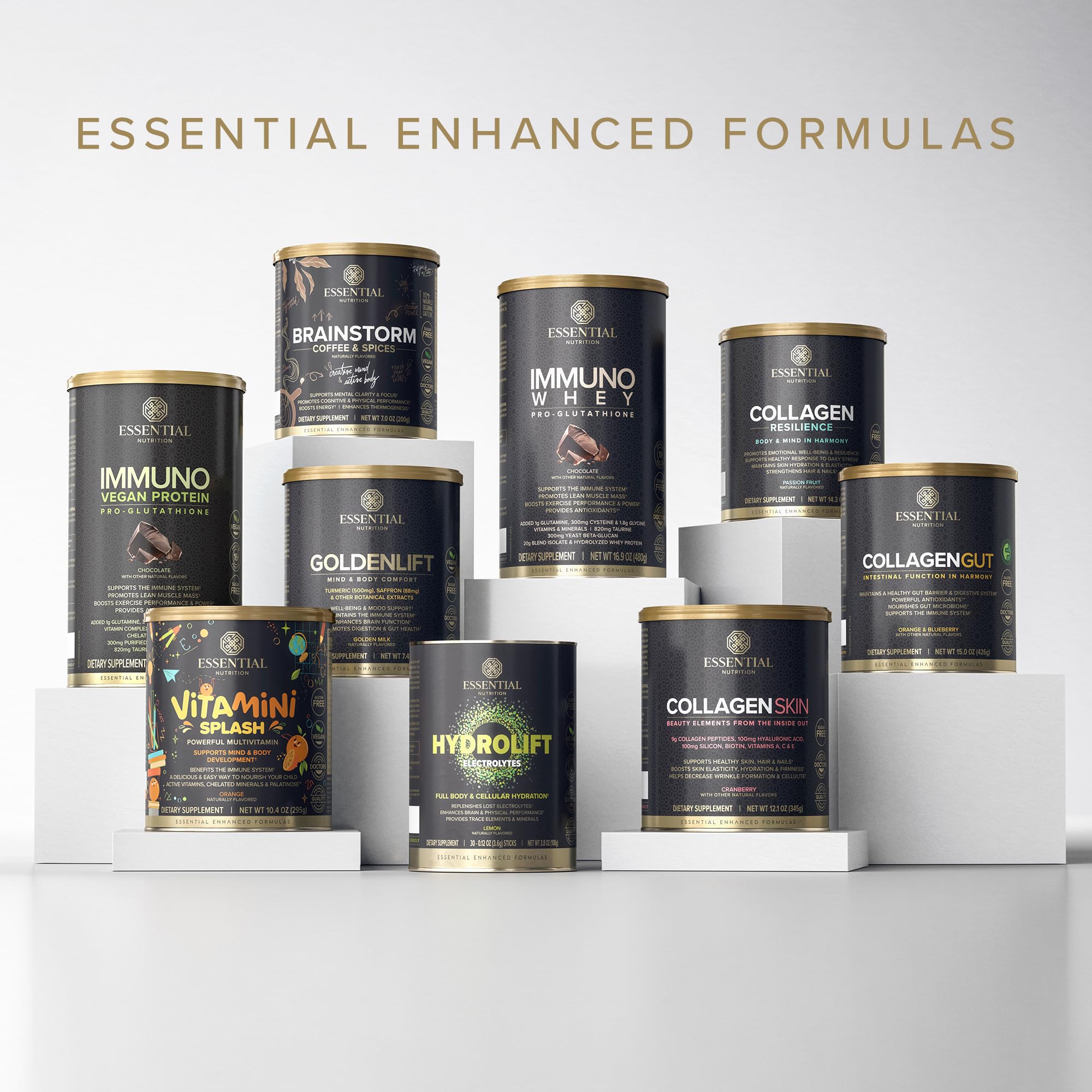 Essential Nutrition Immuno Whey finished shake in glass showing versatile use