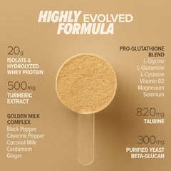 Essential Nutrition Immuno Whey label shows NSF and GMP seals