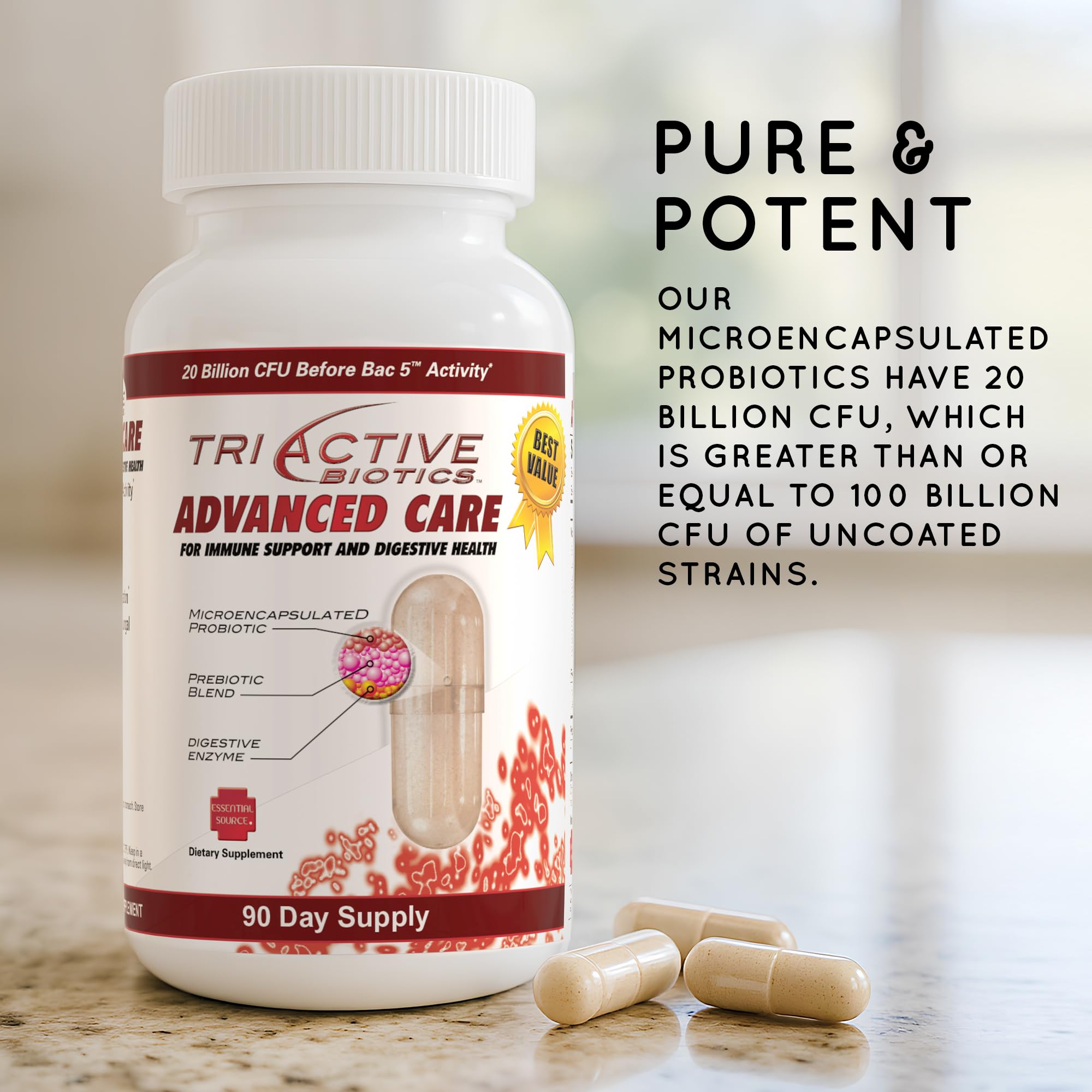 Potential relief from bloating and gas with continued use.