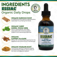 Essiac Drops bottle with dropper for precise 1ml servings