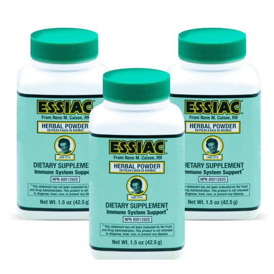 Essiac Original Tea Powder bottle for everyday wellness support.