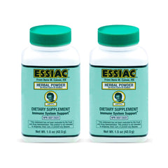 Essiac Original Tea Powder bottle ready for daily wellness rituals with an antioxidant-inspired blend
