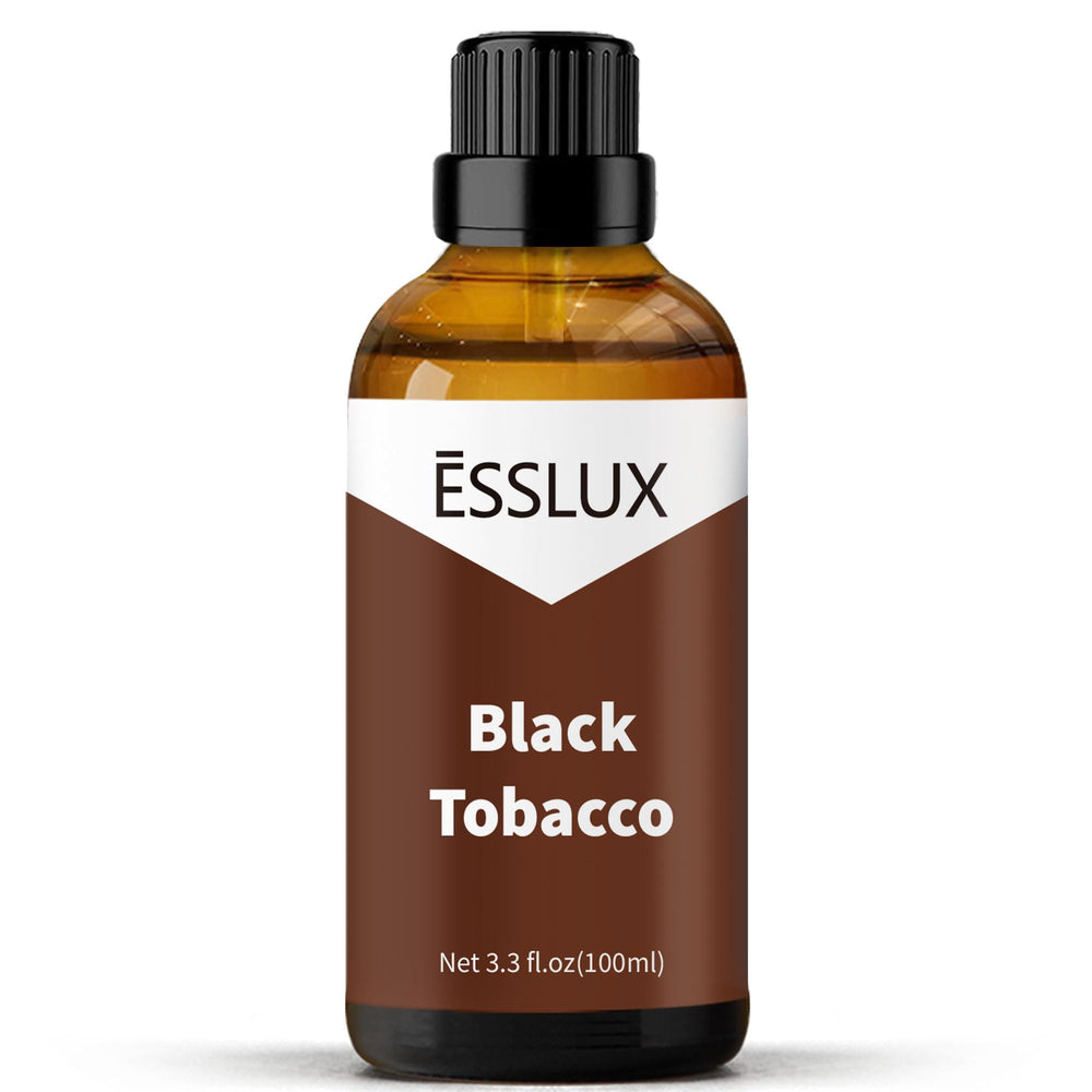 ESSLux Black Tobacco fragrance oil bottle pour for diffusers and candles