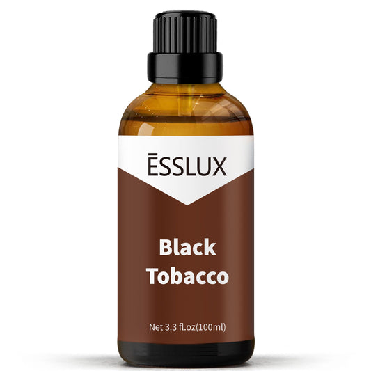 ESSLux Black Tobacco fragrance oil bottle pour for diffusers and candles