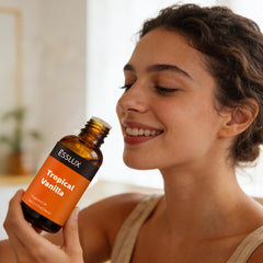 ESSLUX Tropical Vanilla room spray formulation for quick refresh.