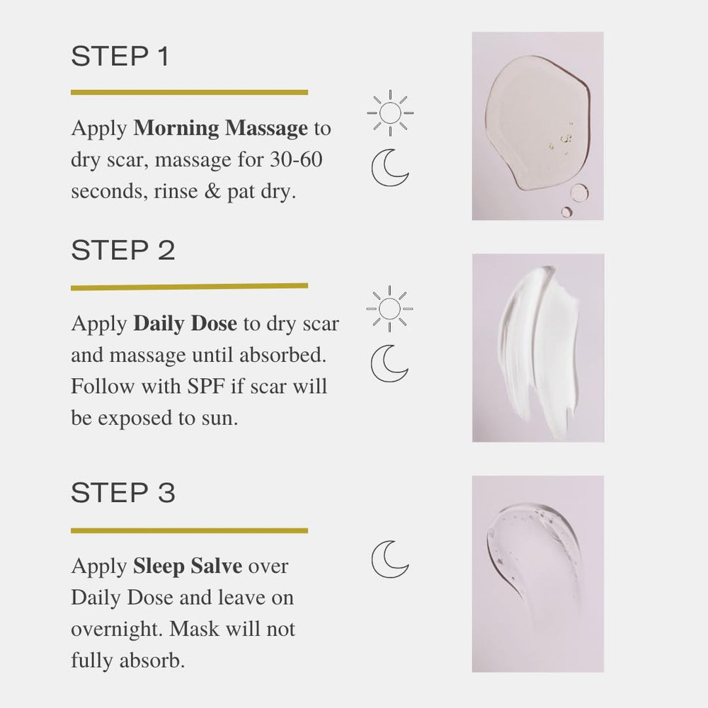 Applying ESTAS Beauty Scar Cream to the face for gentle scar care.