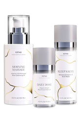 ESTAS Beauty Scar Cream kit packaging shows vegan trio for face and body.