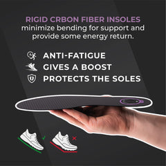 ESTCARBON orthotic insoles support midfoot alignment for sports like running.
