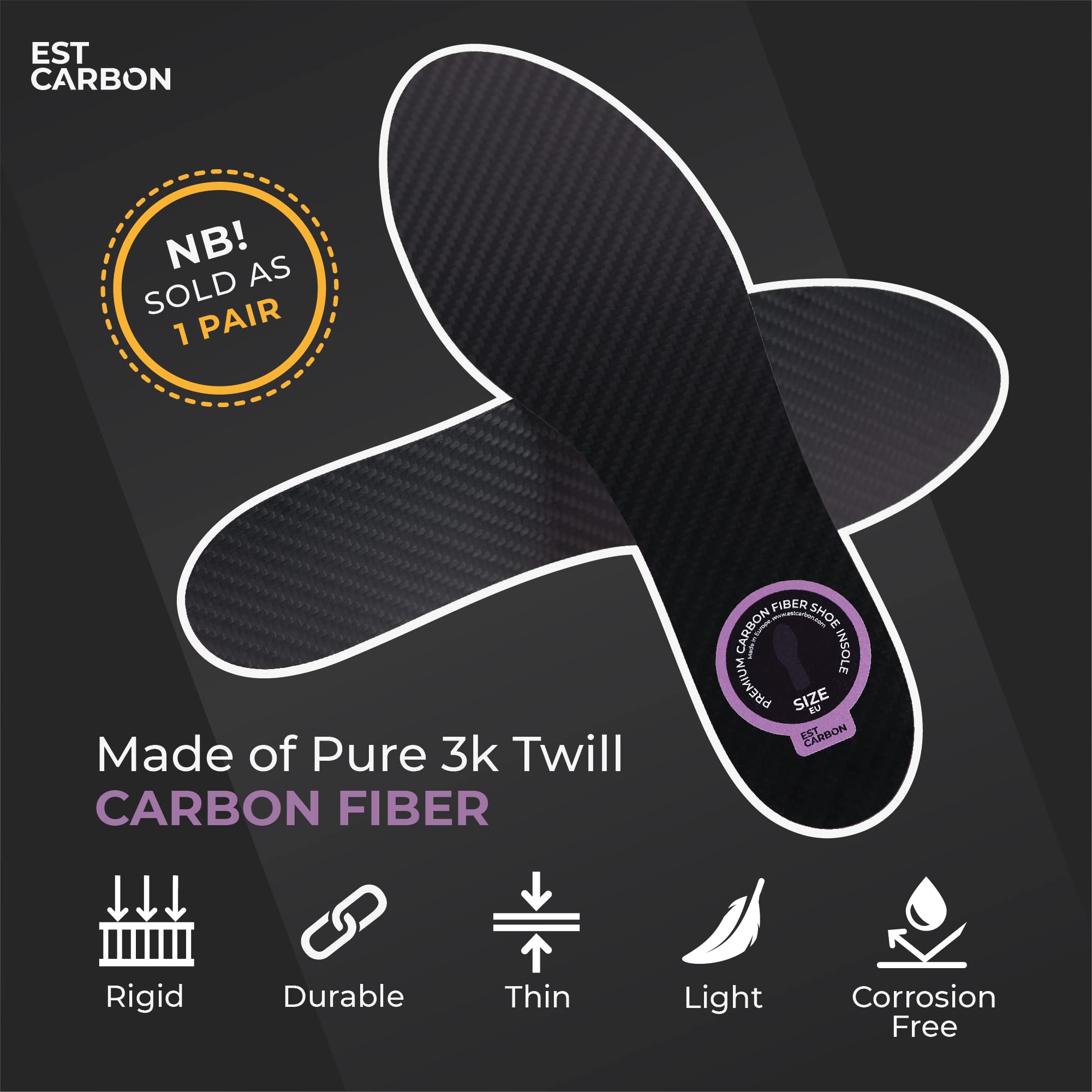 ESTCARBON insoles compare favorably for running and training sessions.