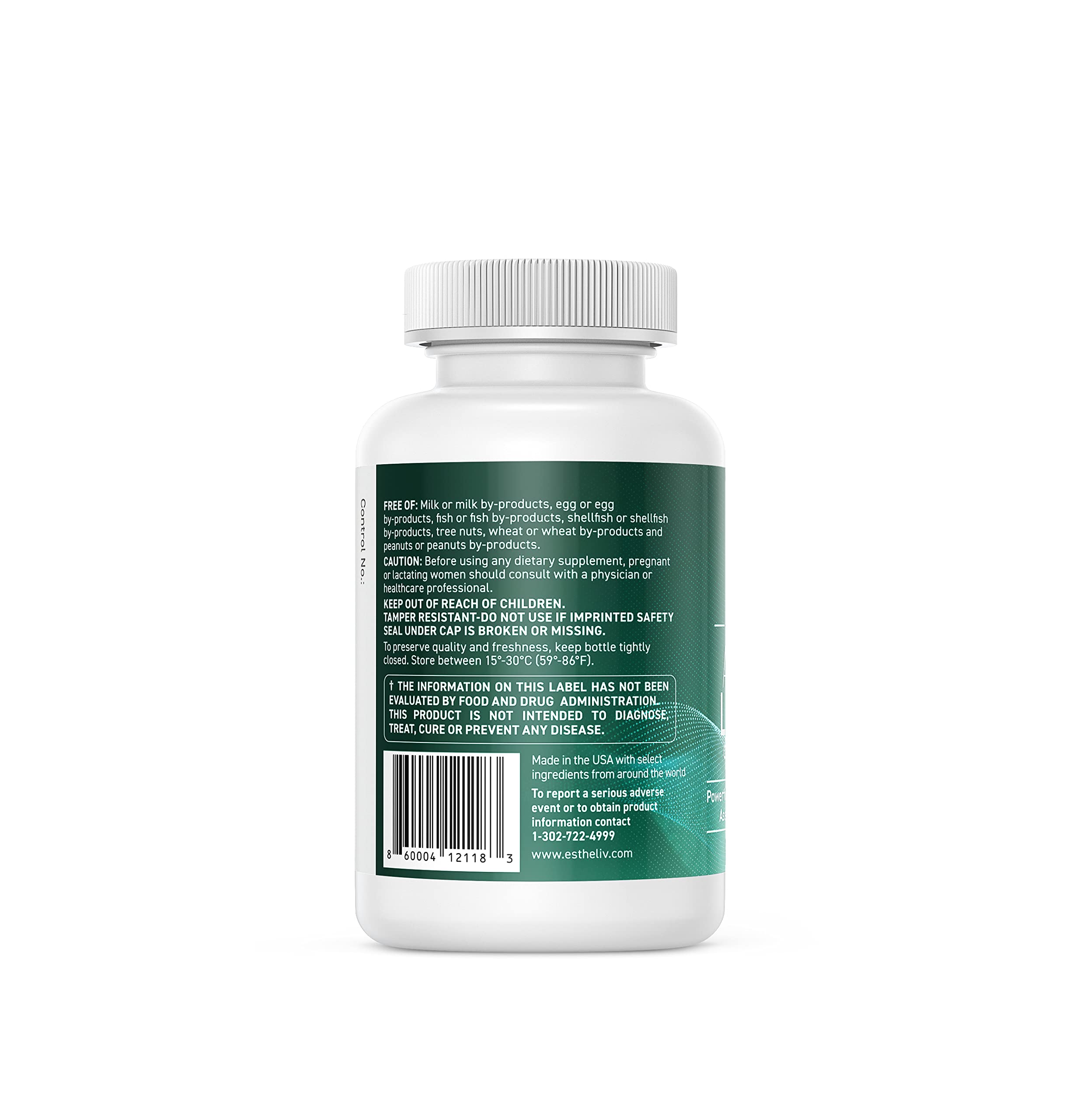 ESTHELIV Advanced Liver Detox capsules poured for quick daily liver support