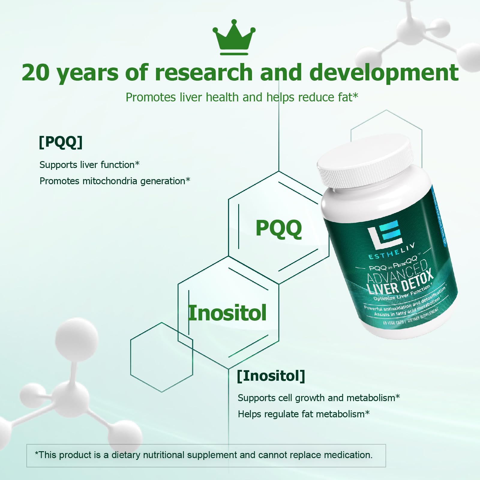 ESTHELIV energy-focused routine setup illustrates daytime vitality support.